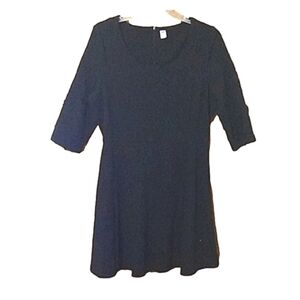 Old Navy Black Midi Dress XXL